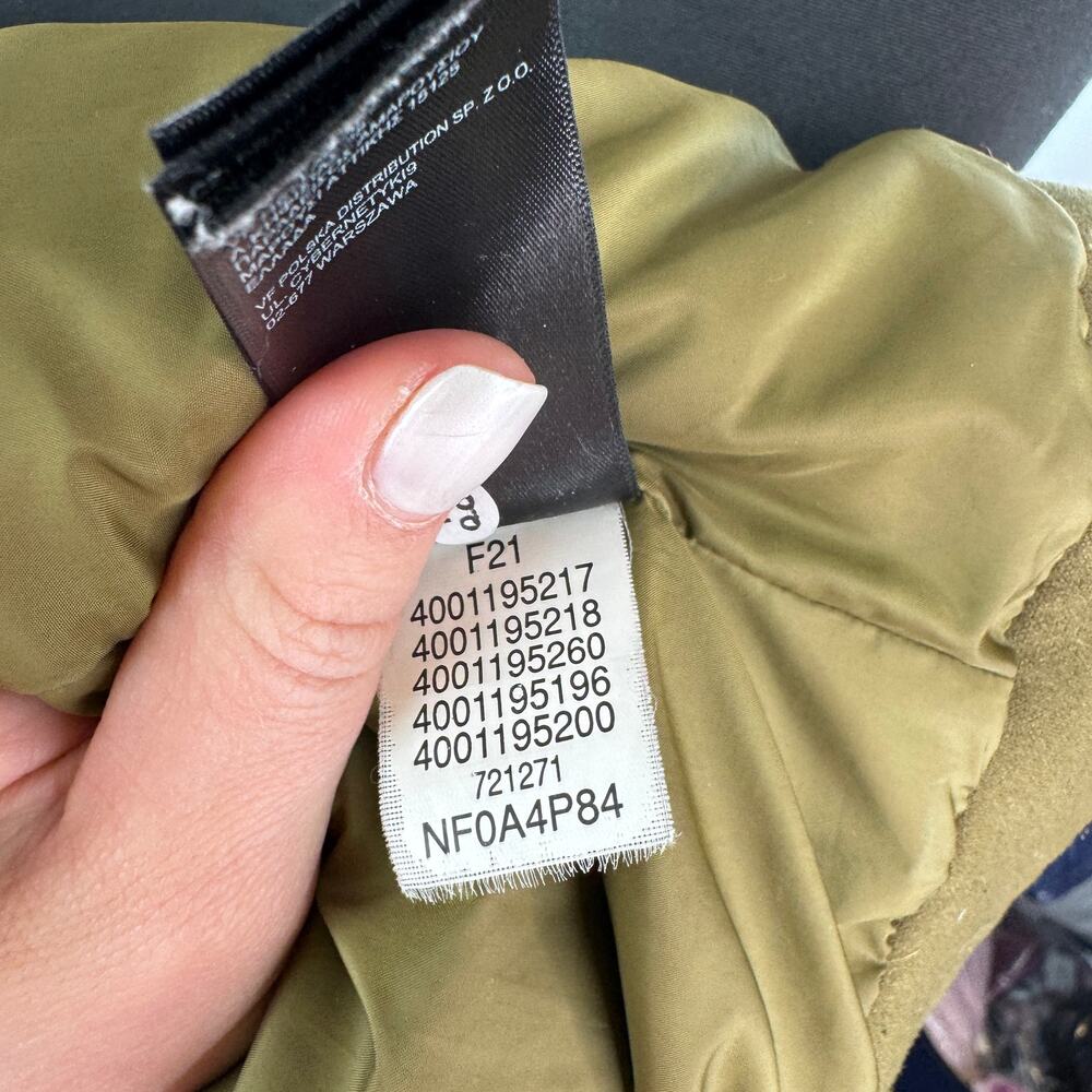 The North Face Olive Green Women's Insulated Jacket Quilted Full Zip Sz M Medium - Picture 9 of 9